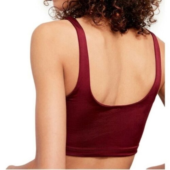 Free People Be Cool Brami Crop Top Tank Cami Acai - Picture 2 of 12